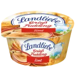 Landliebe Grießpudding  mit Himbeeren