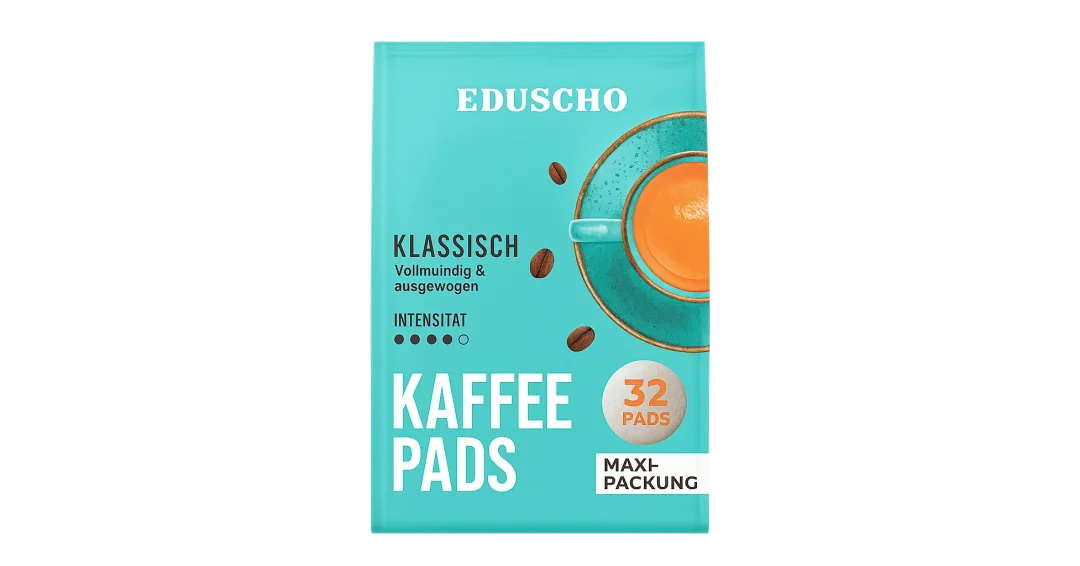 Eduscho Kaffeepads Aldi Süd Angebote - 208g Beutel | Aktionspreis.de