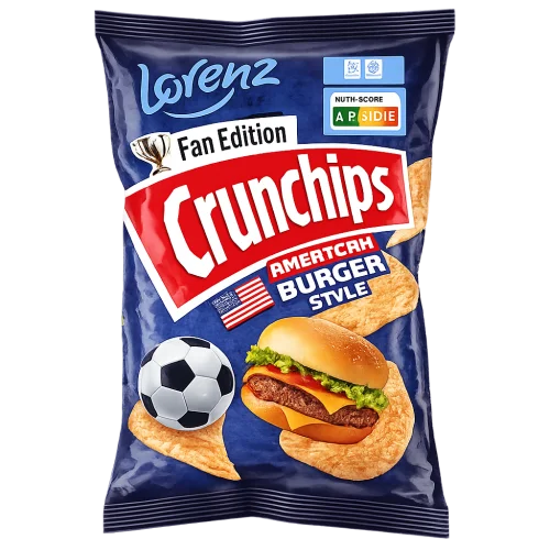 Lorenz Crunchips  American Burger Style